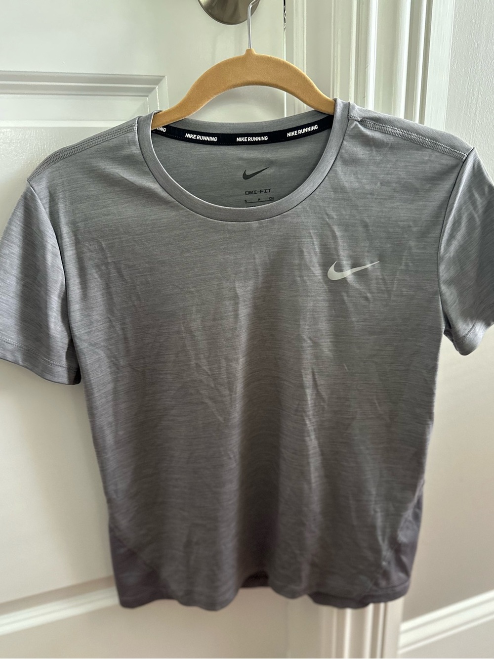 Nike Grey Dri-FIT Short Sleeve Running Tee